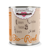 HerzensHund Bio Rind mit Bio Gemüse 800 g