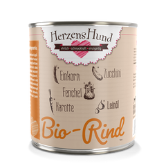 HerzensHund Bio Rind mit Bio Gemüse 800 g