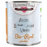 Herzenshund Bio-Rind mit Bio-Zucchini getreidefrei 800 g