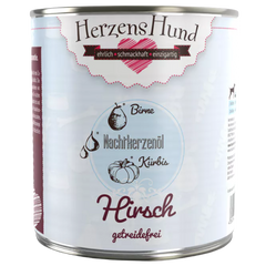 Herzenshund Hirsch mit Kürbis getreidefrei 800 g