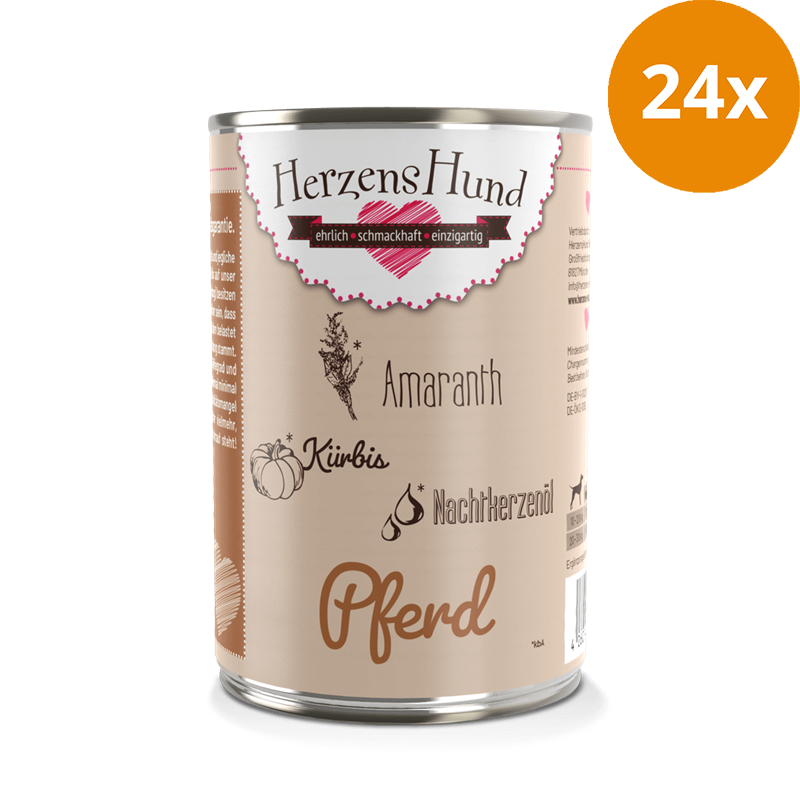 HerzensHund Pferd mit Bio Gemüse 400 g