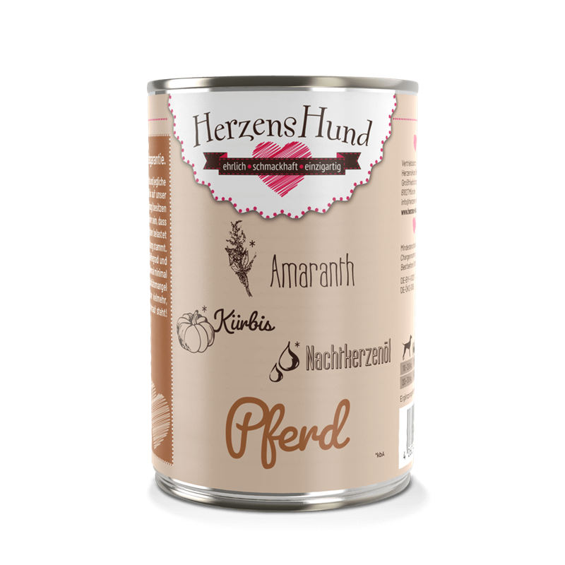 HerzensHund Pferd mit Bio Gemüse 400 g