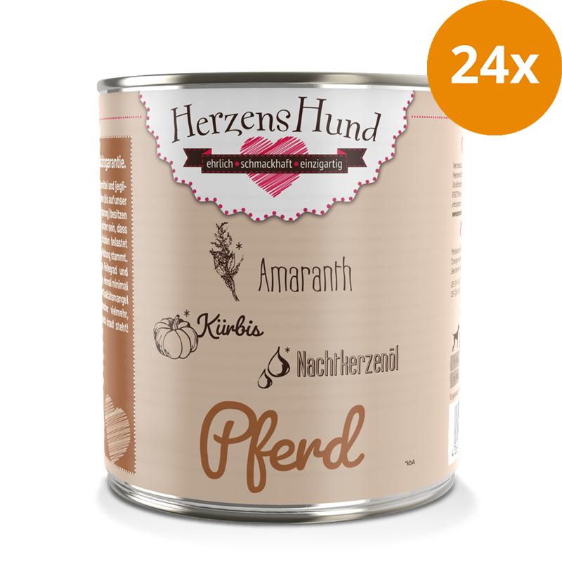 HerzensHund Pferd mit Gemüse 800 g