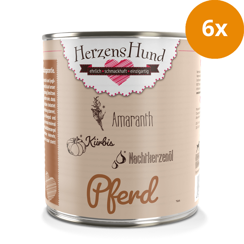 HerzensHund Pferd mit Gemüse 800 g