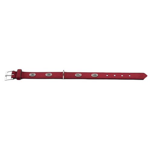 Hunter Halsband Softie Stone 50 rot/schwarz 36 - 44cm/28mm