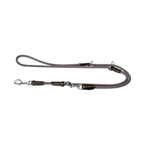 Hunter verstellbare Führleine Freestyle 10mm/200cm grau