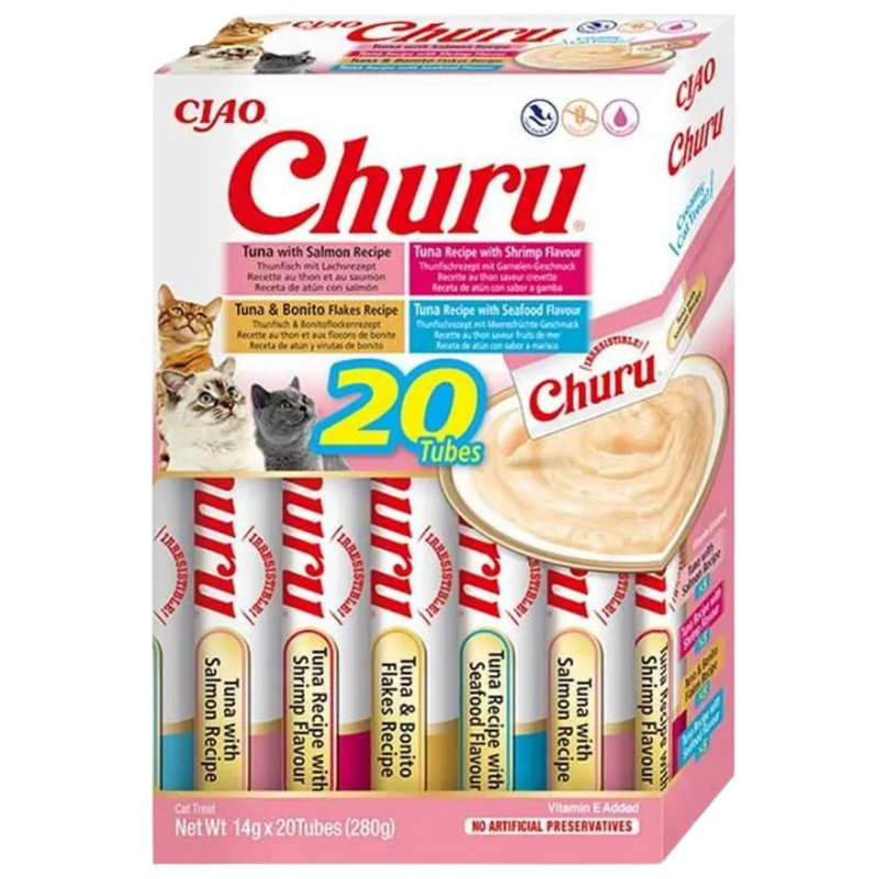Inaba Cat Churu Varieties Seafood 20x14 g