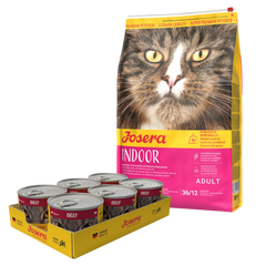 Josera Cat Indoor 10 kg + GRATIS Josera Cat Beef 6 x 200 g