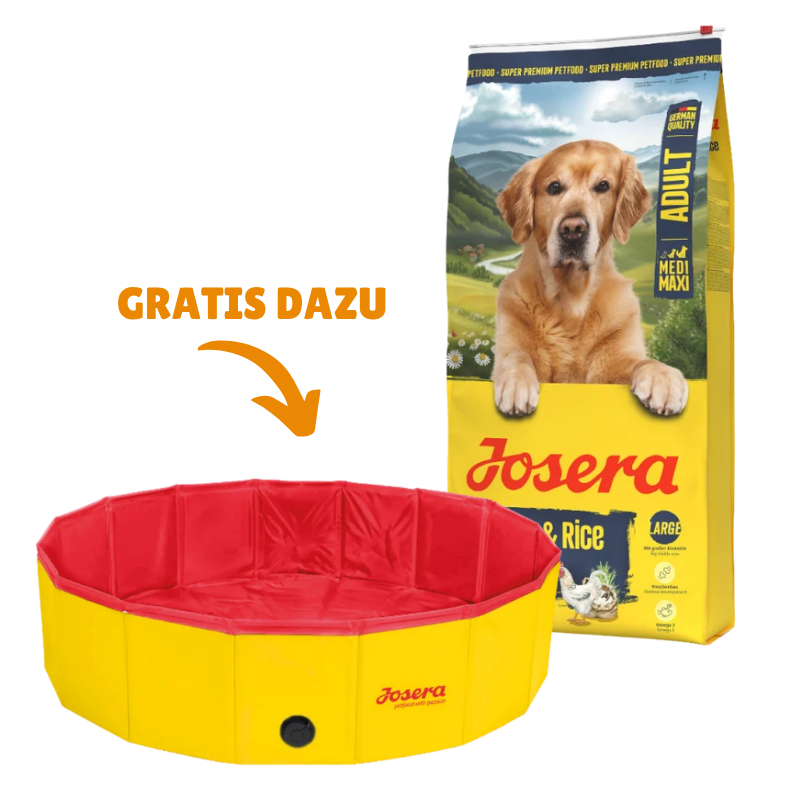 Josera Chicken & Rice Medi/Maxi 12,5 kg + GRATIS Josera Hundepool