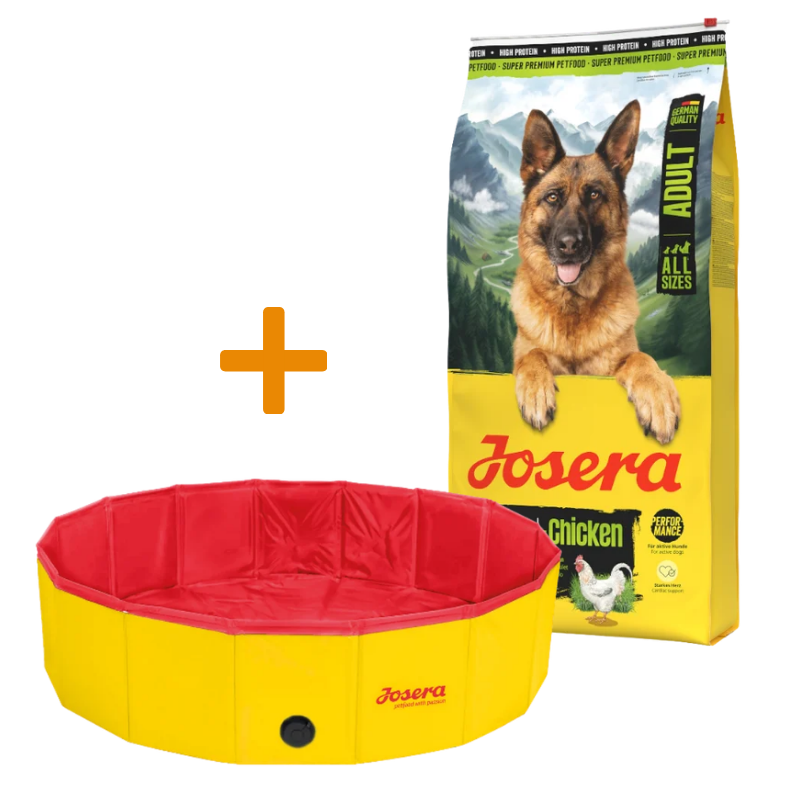 Josera High Protein Adult Chicken 12,5 kg + GRATIS Josera Hundepool
