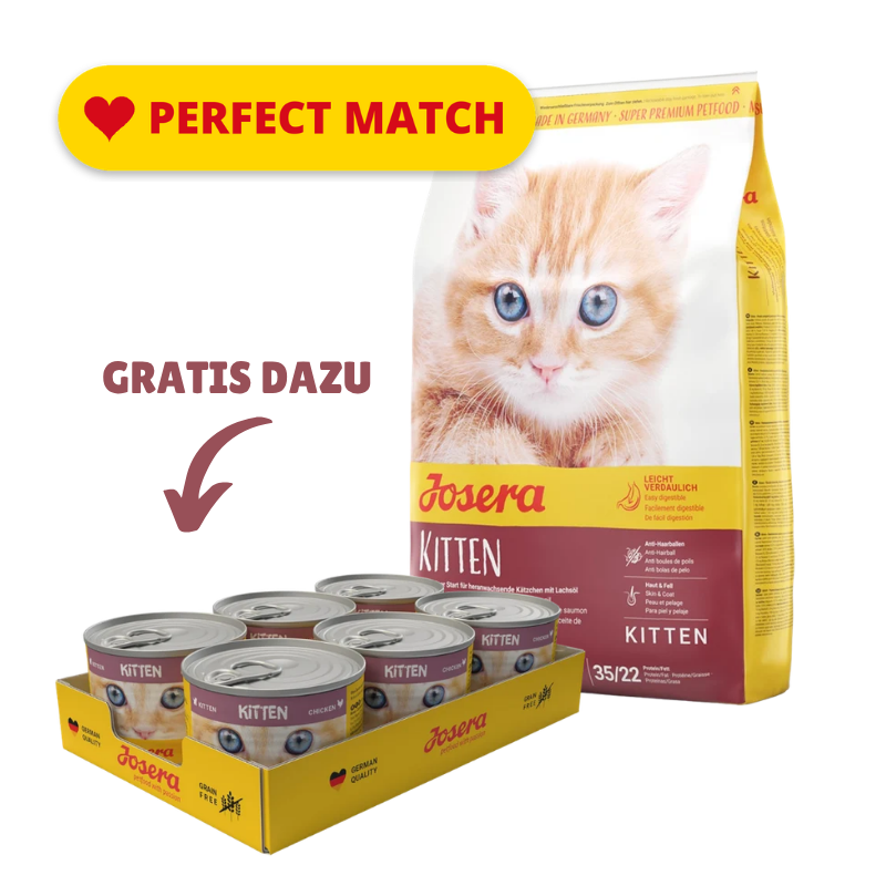 Josera Kitten 10 kg + GRATIS Josera Kitten Chicken 6 x 200 g