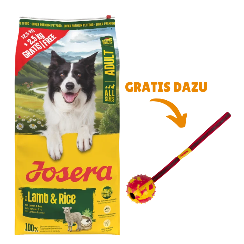 Josera Lamm & Reis 15 kg + GRATIS Josera Wurfball
