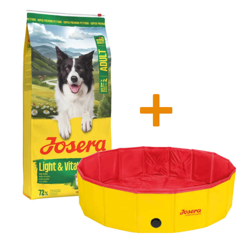 Josera Light & Vital 12,5 kg + GRATIS Josera Hundepool