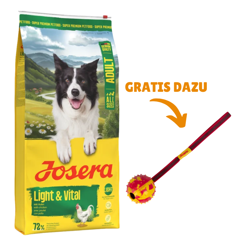 Josera Light & Vital 12,5 kg + GRATIS Josera Wurfball