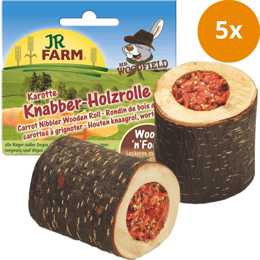 JR FARM Mr. Woodfield Knabber-Holzrolle Karotte 150 g