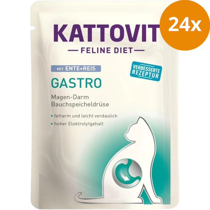 Kattovit Feline Diet Gastro Ente & Reis 85 g