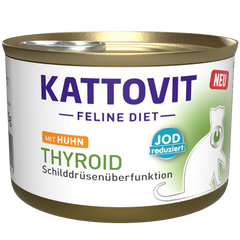Kattovit Feline Diet Thyroid mit Huhn 185 g