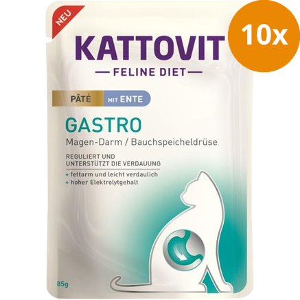 Kattovit PB Feline Gastro Paté mit Ente 85 g