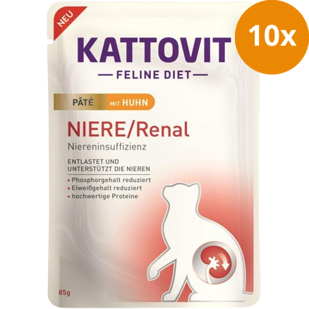 Kattovit PB Feline Niere/Renal Paté mit Huhn 85 g