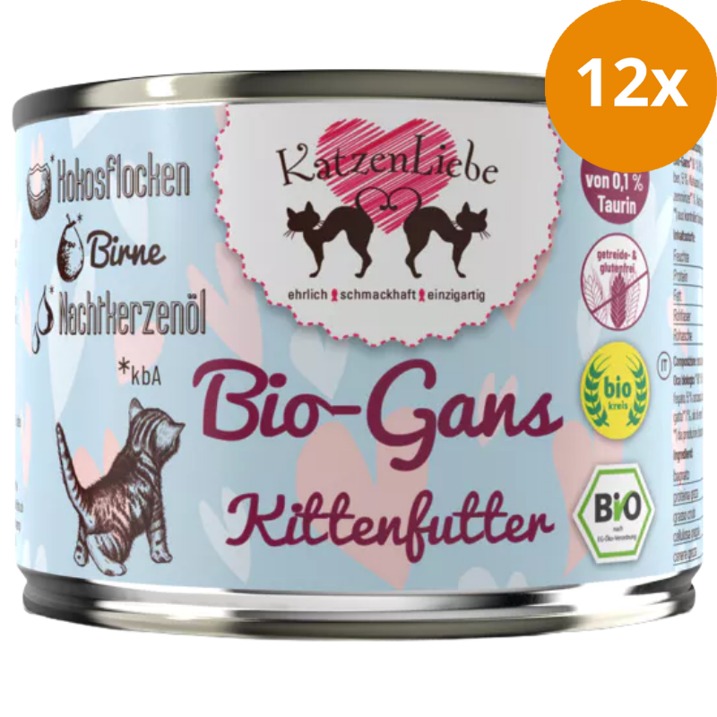 Katzenliebe Kitten Bio-Gans mit Bio-Birne 200 g