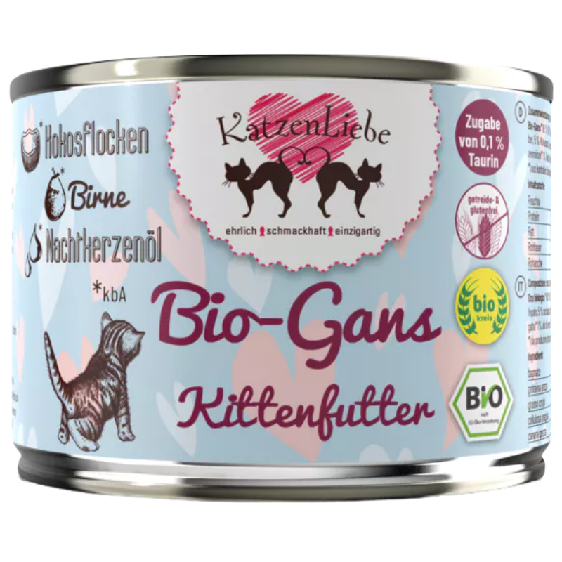 Katzenliebe Kitten Bio-Gans mit Bio-Birne 200 g