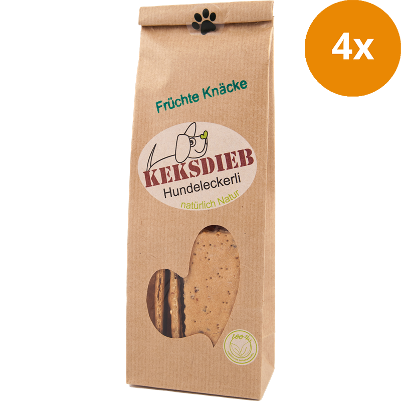 KEKSDIEB Hundeleckerli  Früchte Knäcke 100 g