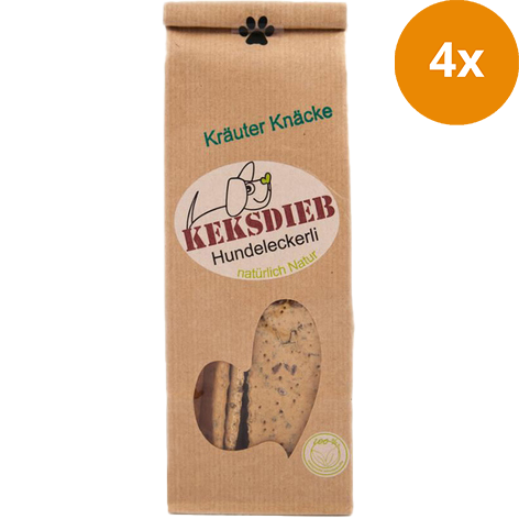 KEKSDIEB Hundeleckerli Kräuter Knäcke 100 g