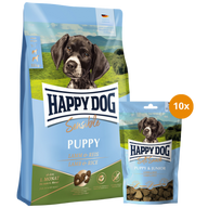 Kombipaket Happy Dog Puppy Lamm & Reis