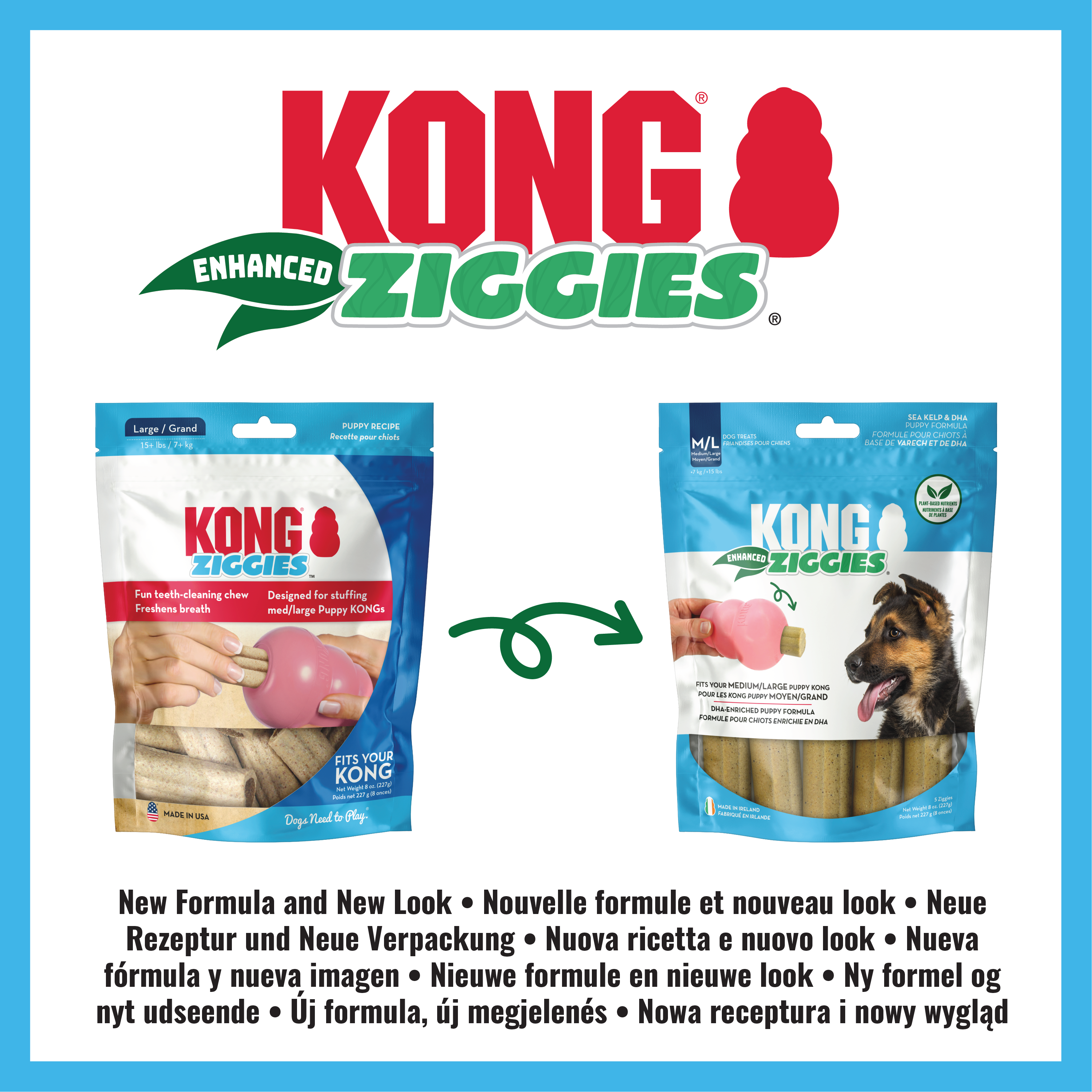 KONG Ziggies Enhanced Puppy Medium/Large 227 g