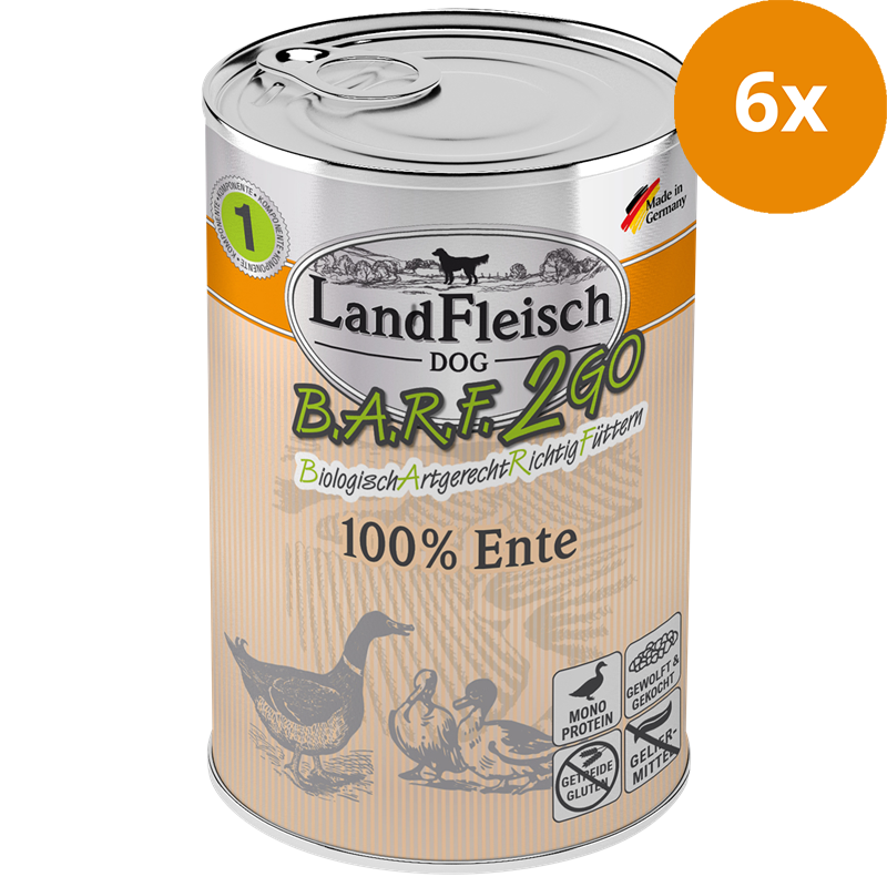 LandFleisch B.A.R.F.2GO Ente 400 g