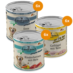 Landfleisch Dog 800 g - Mix Sparpaket