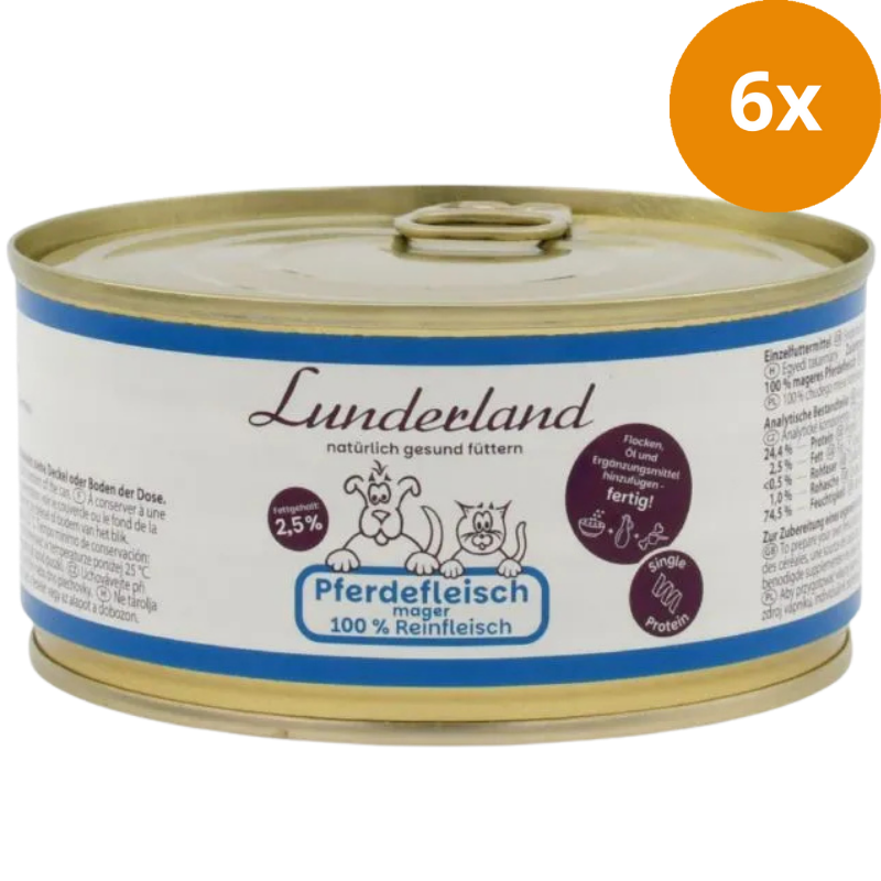 Lunderland Reinfleisch-Dose Pferdefleisch mager 300 g