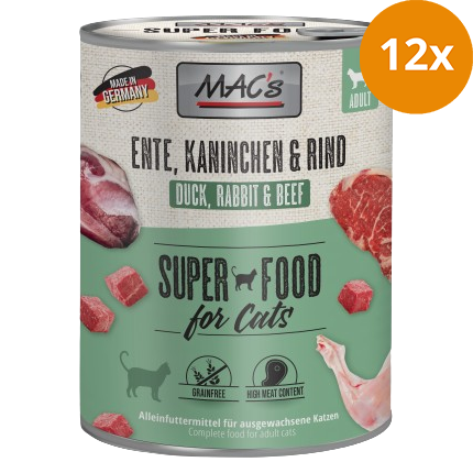 MAC's Cat Ente, Kaninchen, Rind 800 g