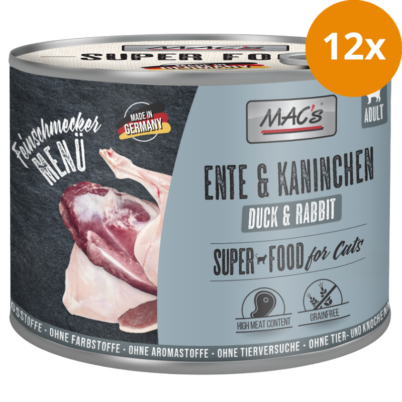 MAC's Cat Feinschmecker Ente & Kaninchen 200 g