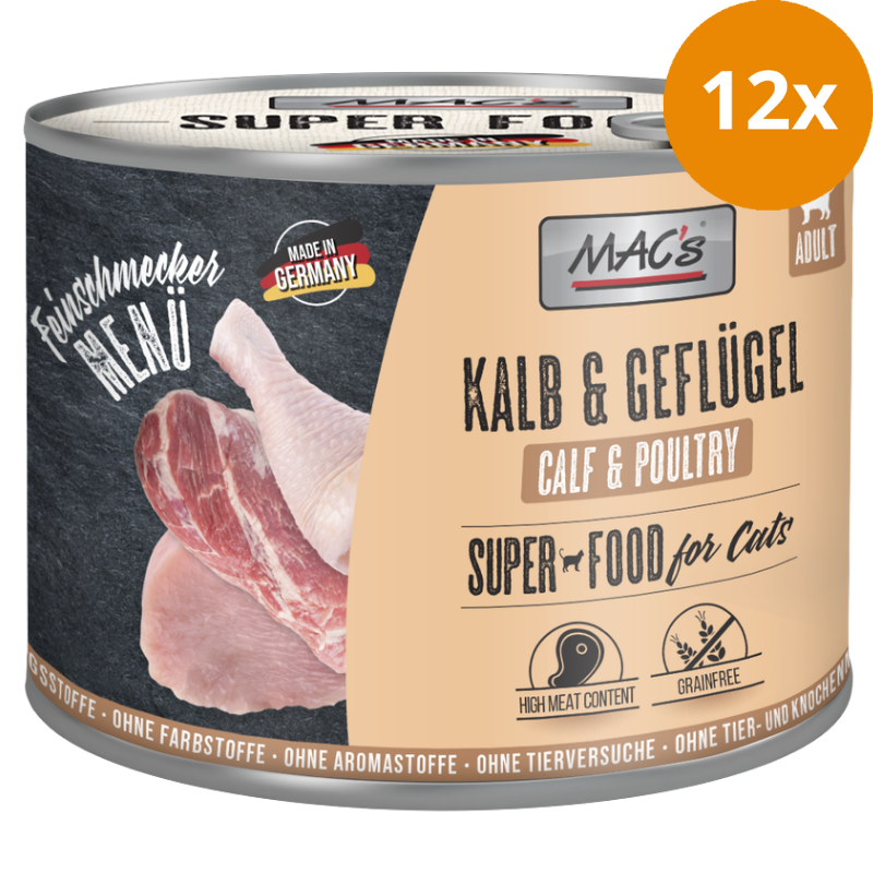 MAC's Cat Feinschmecker Kalb & Geflügel 200 g