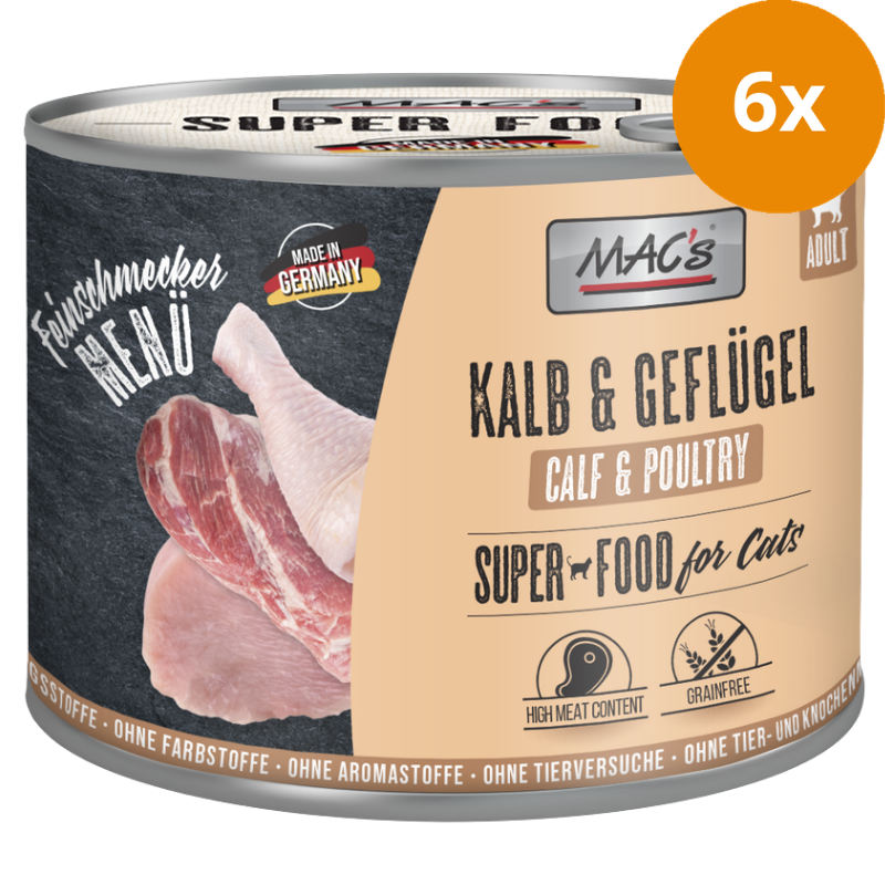 MAC's Cat Feinschmecker Kalb & Geflügel 200 g