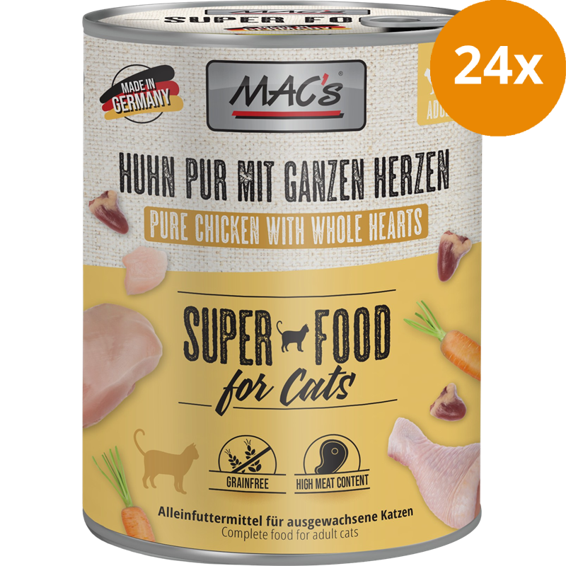 MAC's Cat Huhn mit ganzen Geflügelherzen 400 g