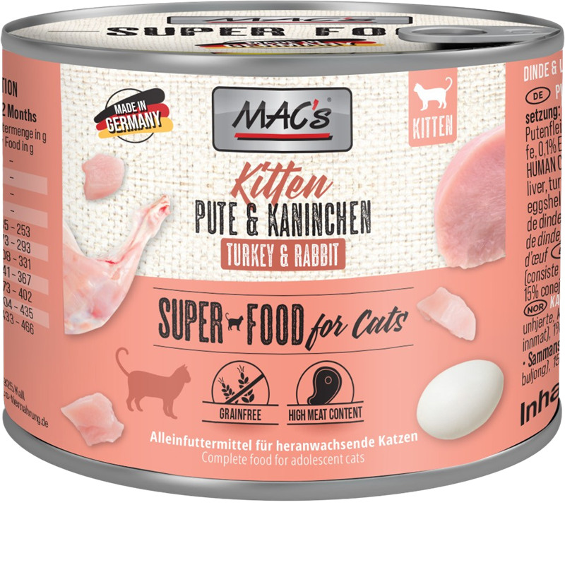 MAC's Cat Kitten Pute & Kaninchen 200 g