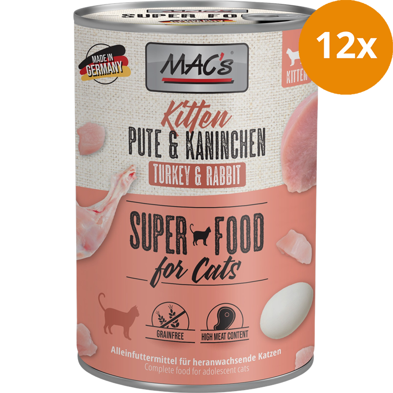 MAC's Cat Kitten Pute & Kaninchen 400 g