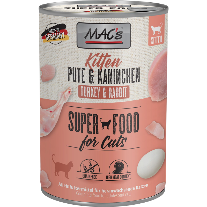 MAC's Cat Kitten Pute & Kaninchen 400 g