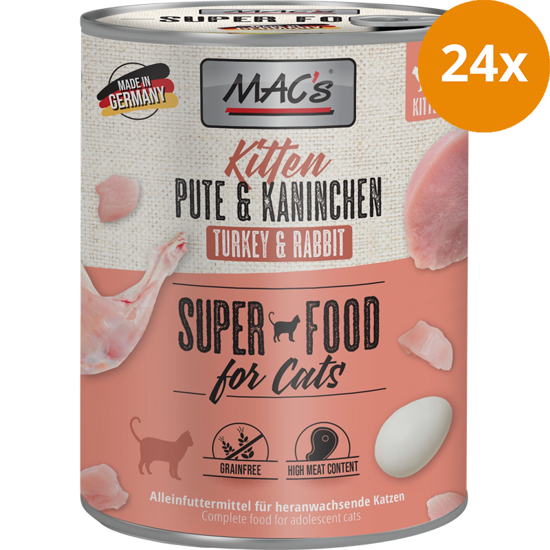 MAC's Cat Kitten Pute & Kaninchen 800 g