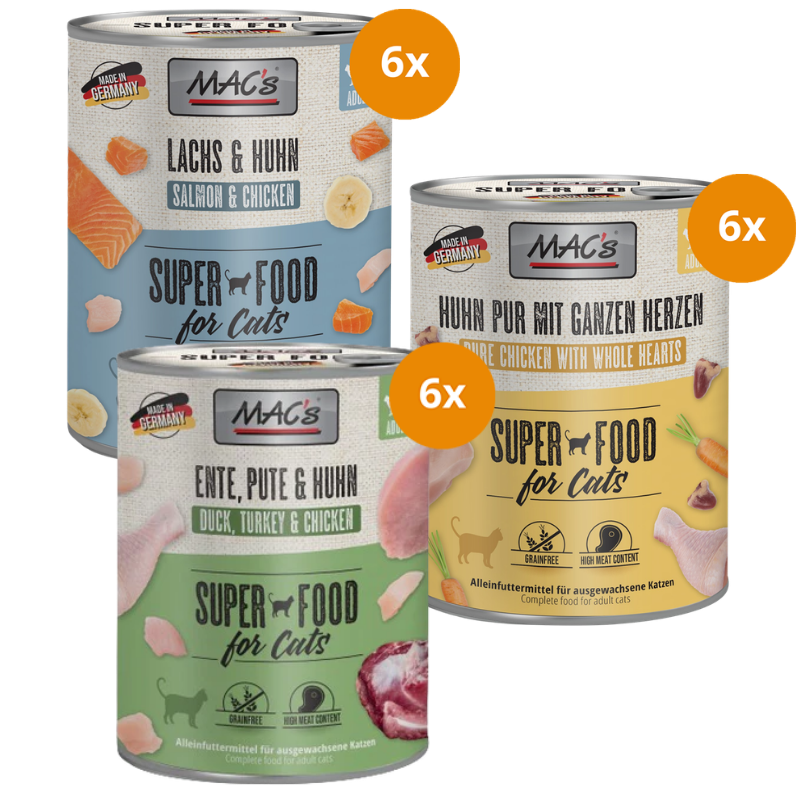 MAC’s Cat Kombipaket 800 g – Geflügel & Lachs
