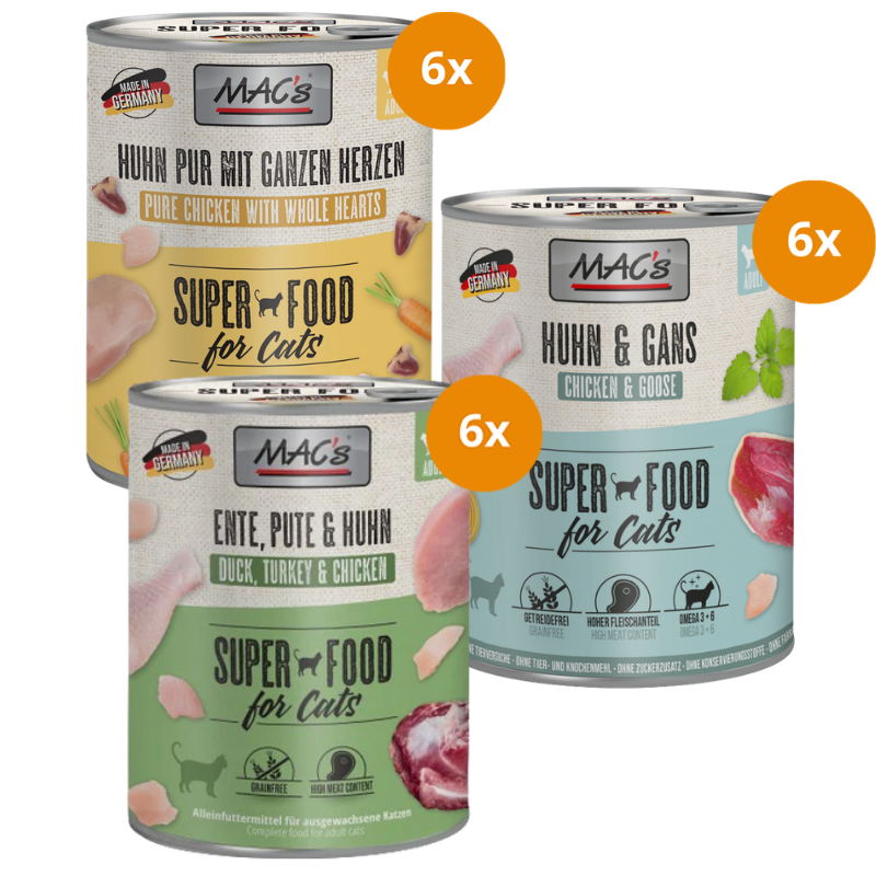 MAC’s Cat Kombipaket 800 g – Geflügel Vielfalt Mix