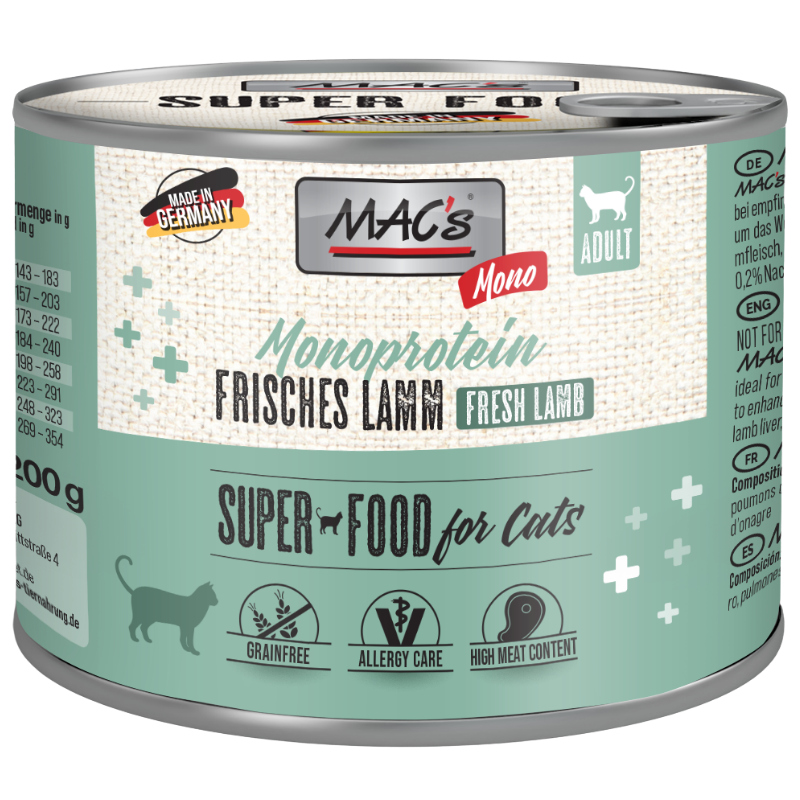 MAC's Cat Mono Frisches Lamm 200 g