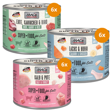 MAC's Cat Nassfutter 200 g - Mix Sparpaket