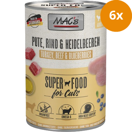 MAC's Cat Pute, Rind & Heidelbeeren 400 g