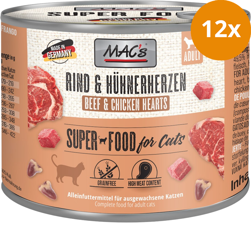 MAC's Cat Rind & Hühnerherzen 200 g