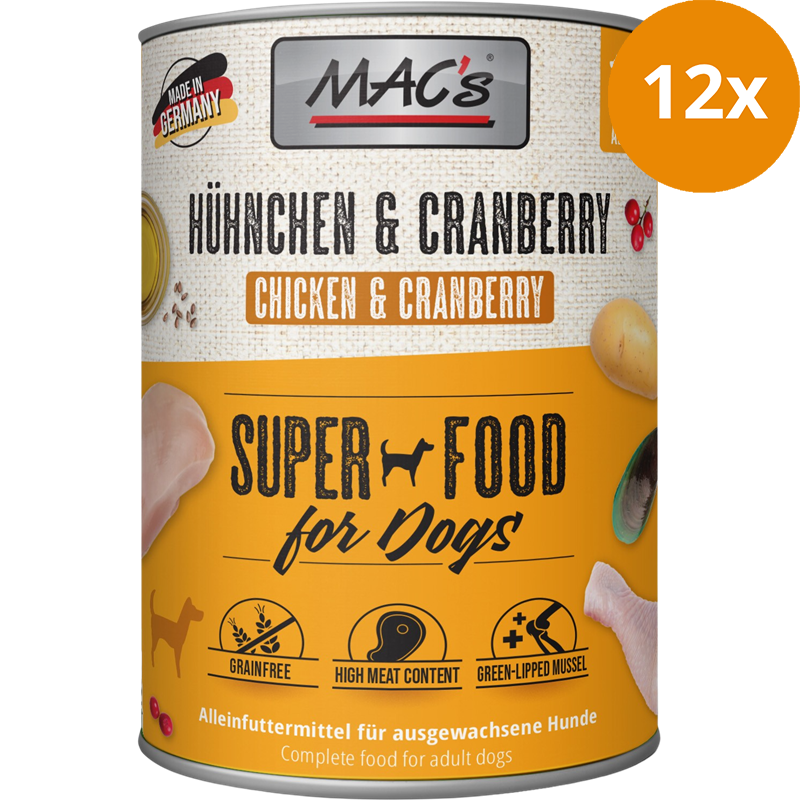 MAC's Dog Hühnchen & Cranberry 800 g