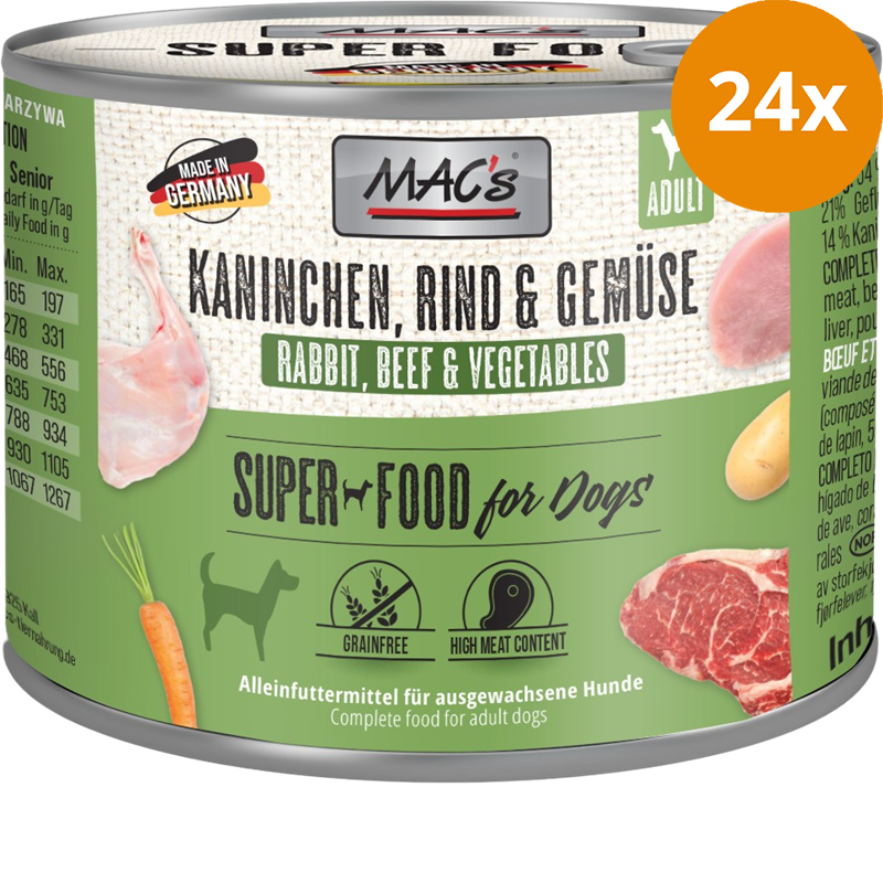 MAC's Dog Kaninchen & Gemüse 200 g