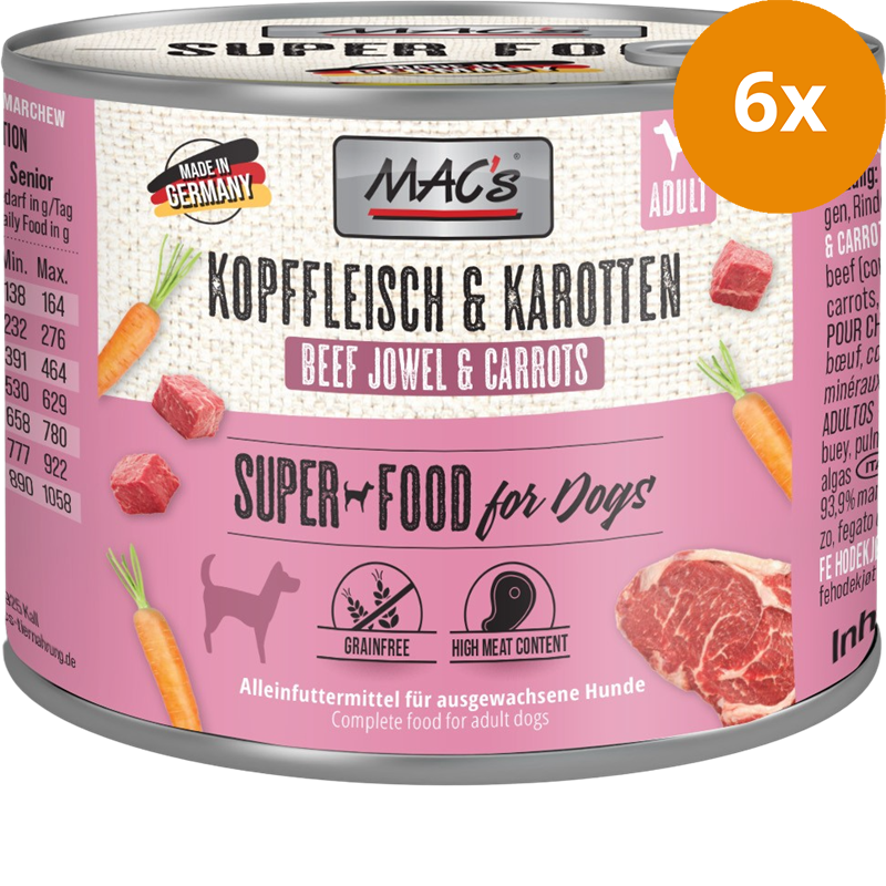 MAC's Dog Kopffleisch & Karotten 200 g